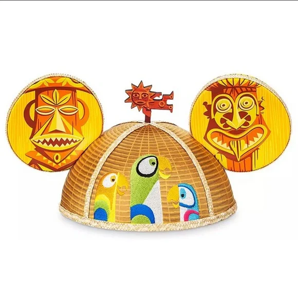 SEALED IN BOX- Disney Designer Collection Enchanted Tiki Room Ears by Shag New SHAG Tiki Room Designer Mickey Mouse Ears Debut in  main image 4